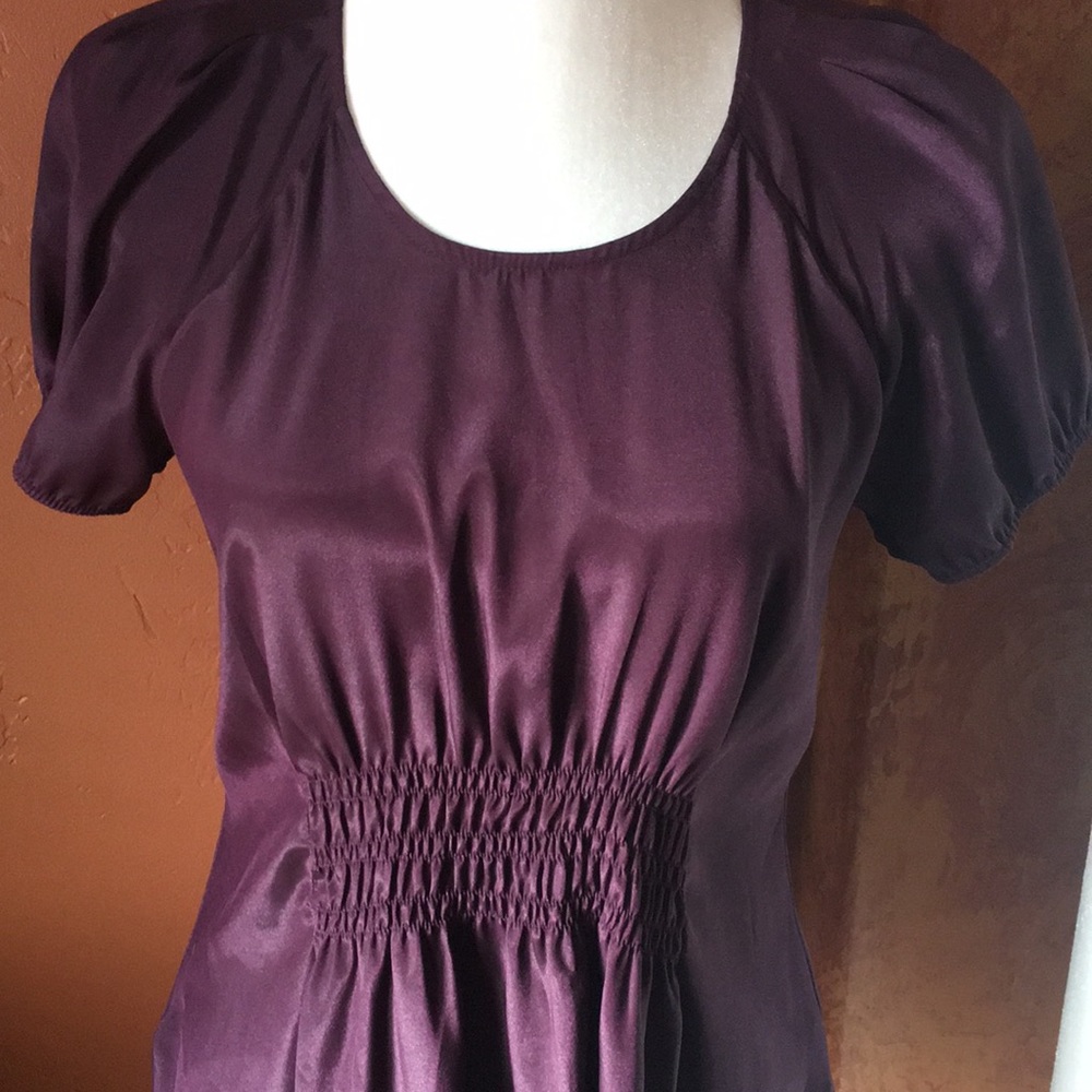 Daisy Fuentes Amethyst Smocked Waist Top - Picture 10 of 16
